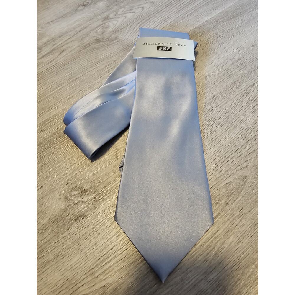 Zylos Gold George Blue Men's Necktie NWT
